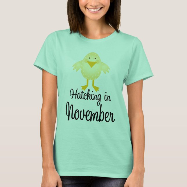 Tur som förfaller i november Meddelande T-shirt (Framsida)