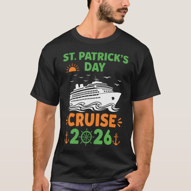 Tur St Patricks Day Kryssning 2026 Irländsk Fest F T Shirt (Framsida)