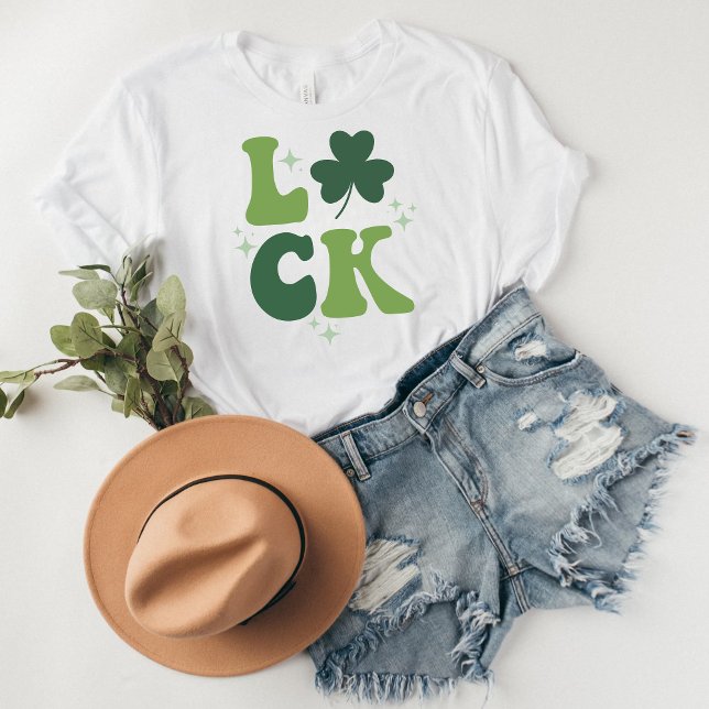 TUR St. Patrick's Day Shirt - Bold Retro T Shirt (LUCK, St. Patrick's Day, Lucky Charm Tee, Irish Vibes, Shamrock Chic, Green and Fortunate, St. Paddy)