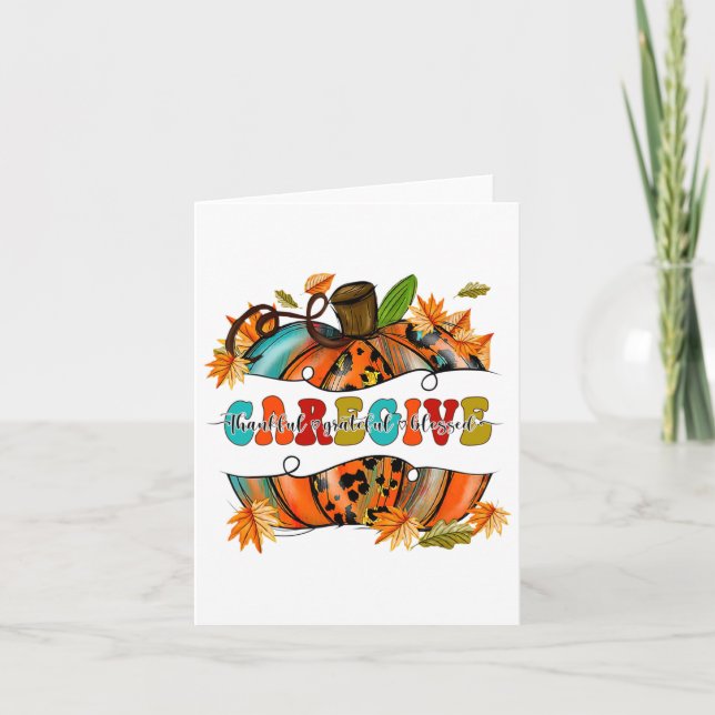 Tur Thanksgiving - höst Kort (Framsida)