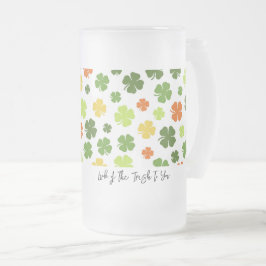TUR TILL DIG Shamrocks St Patricks Roligt Frostat Ölglas