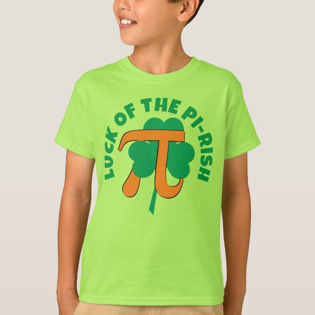 TUR till PI RISH St patrick's day Pi Day Kids T Shirt (Framsida)