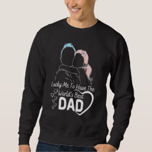 Tur vill jag ha världens bästa Pappa-Far-Daugh Lång Ärmad Tröja