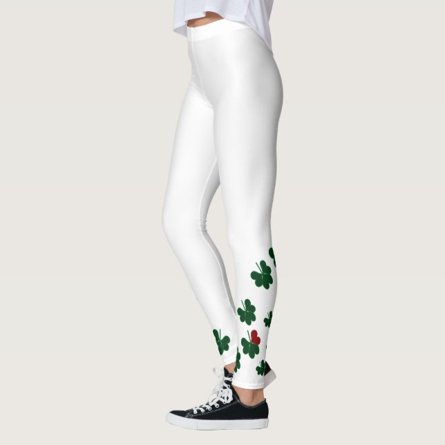 Tur vita baljväxter av toppen leggings (Vänster)