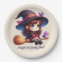 Tur Witch med 2 fåglar, Halloween