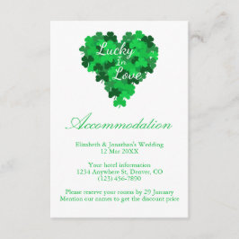 Turaccommodation för Lucky In Love Wedding Tilläggskort