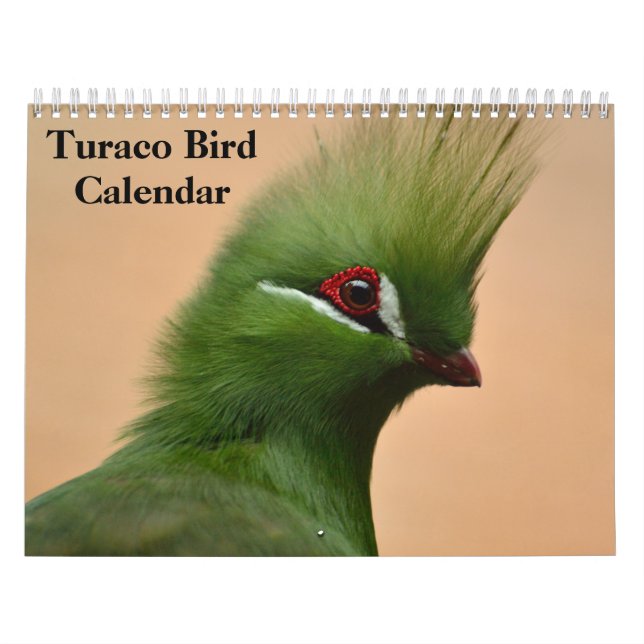 Turaco Bird 2025-kalender Kalender (Omslag)