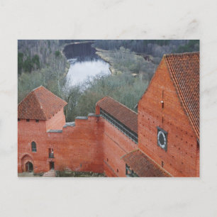 Turaida slott vid Gauja floden, Sigulda, Lettland Vykort