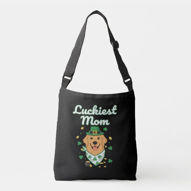 Turast Lucky Golden Retriever Mamma St. Patrick's  Axelväska (Framsida)