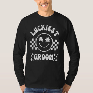 Turast lyckliga brudgum låt oss bli turade upp möh t shirt