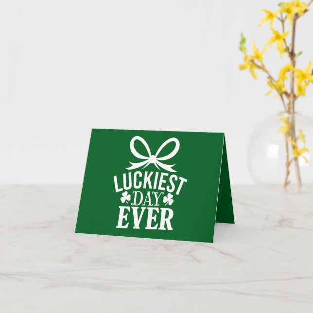 Turaste dagen någonsin St Patricks Day Irländsk Lu Kort (Gul blomma)