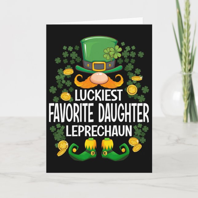 Turaste Favorit Dotter Tomte St Patricks  Kort (Framsida)