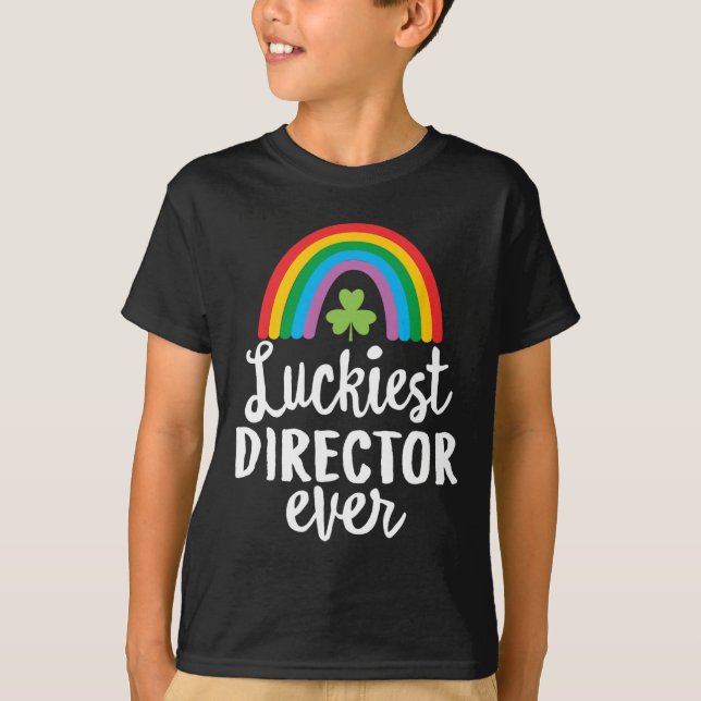 Turaste regissör någonsin St Patrick Dag Shamrocks T Shirt (Framsida)