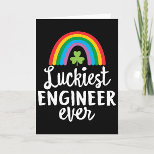 Turastingenjör någonsin St Patrick Day Shamrocks Kort