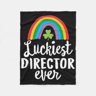 Turastregissör någonsin St Patrick Dag Shamrocks Fleecefilt