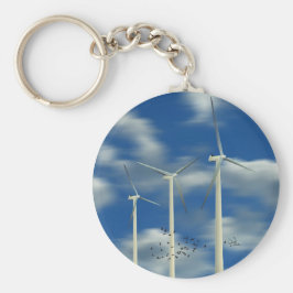 Turbin för Vind av grönt Nyckelring
