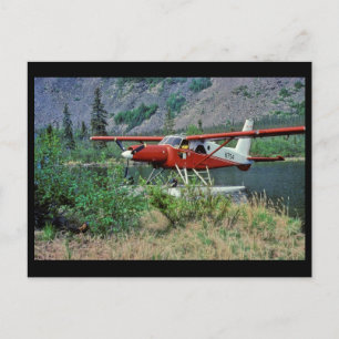 Turbine Beaver N754 Floatplane on Lake Vykort