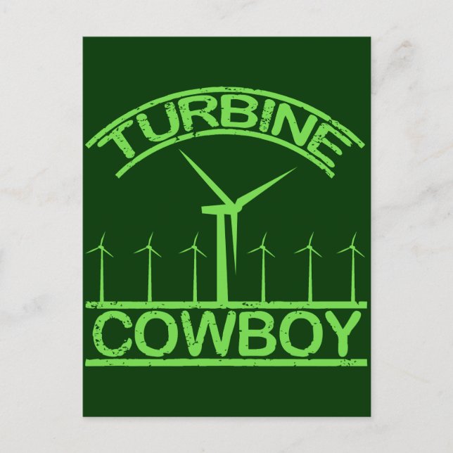 Turbine Cowboy Vykort (Framsida)