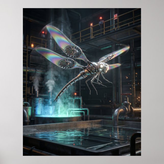 Turbine Dragonfly Drift Poster (Framsidan)
