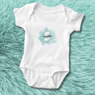 Turblå monogram pojke t shirt