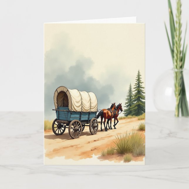 Turblå Vagn Fars Dag-kort Kort (Framsida)