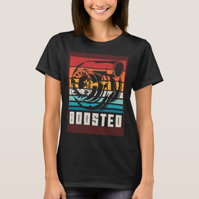Turbo Car Boosted Car  Car Racing T Shirt (Framsida)