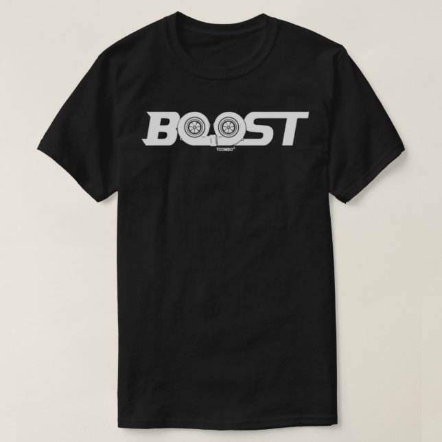 Turbo Engine för Tävla av Boost Car Street T Shirt (Design framsida)