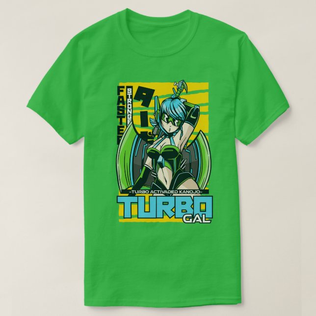 TURBO GAL WARRIOR T SHIRT (Design framsida)