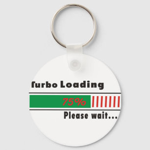 Turbo Loading (Turbo-inläsning) Vänta Nyckelring
