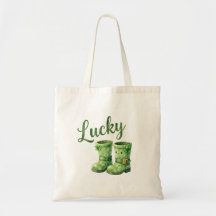 Turbo Lucky stövlar Vattenfärg Patrick's Day