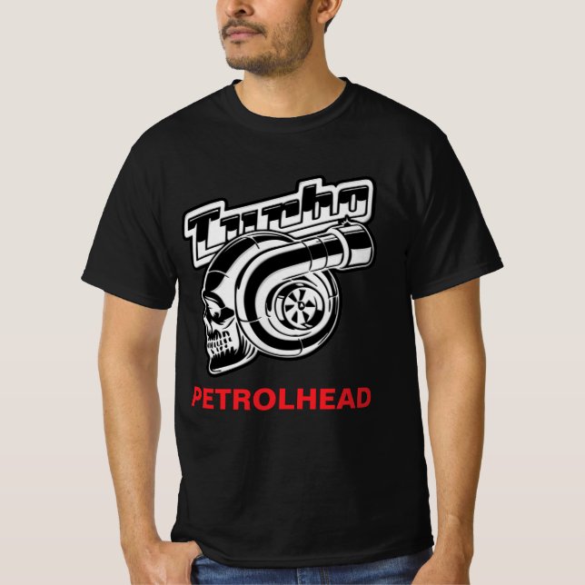 TURBO Motor PETROLHEAD T-Shirt (Framsida)