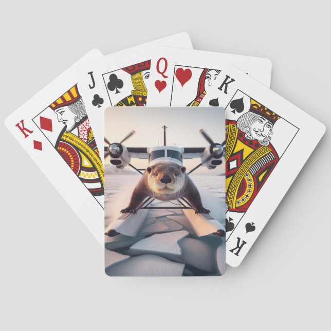 Turbo Prop Twin Engine Flyter Flygplan Bush Kanada Casinokort (Baksidan)