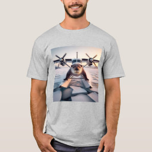 Turbo Prop Twin Engine Flyter Flygplan Bush Kanada T Shirt