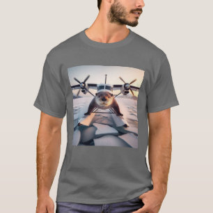 Turbo Prop Twin Engine Flyter Flygplan Bush Kanada T Shirt