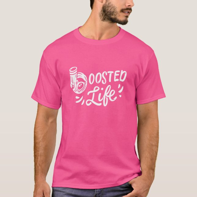 Turbo Snigel för Tävlan Guy Boosted Life T Shirt (Framsida)