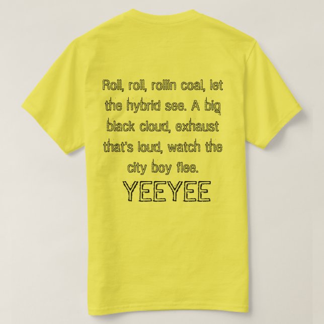 Turbo snurr t-shirt (Design baksida)