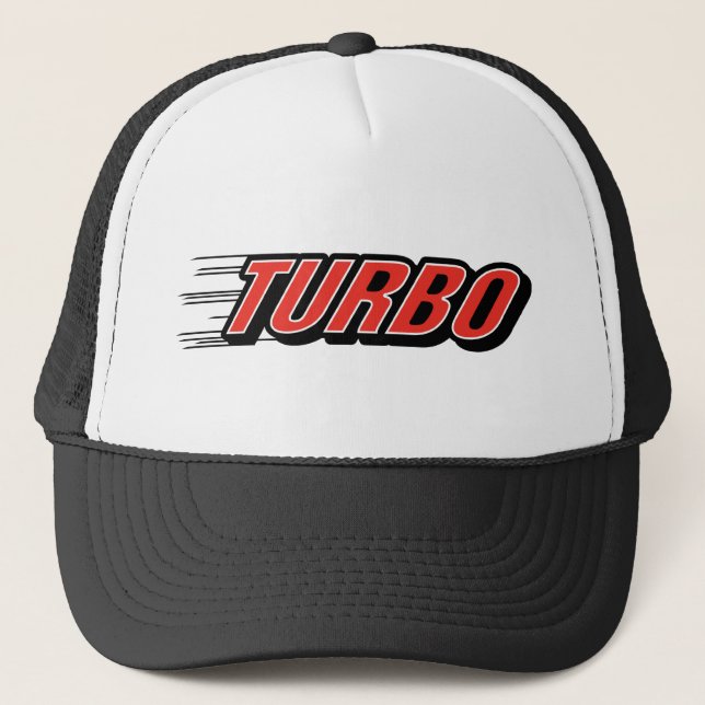 Turbo ~ Tävling Car Tävla Truckerkeps (Framsida)