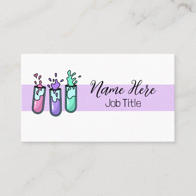 Turbulenta Reagensrör Visitkort (Framsida)