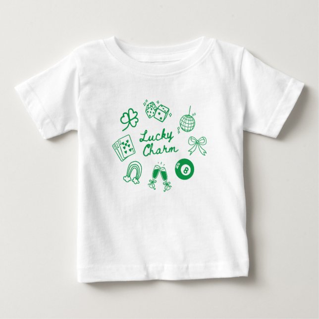 Turcharmad St Patricks Day Tur Lycka Klöver T Shirt (Framsida)
