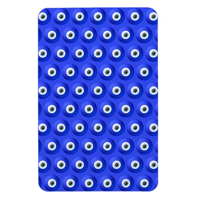 Turcharmer mot onda ögon-mönster magnet (Vertikal)