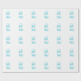 Turcitcirkeln. Runda glitter 10-årsdagen fet Presentpapper