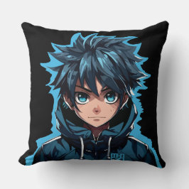 Turcoise Force: Anime-Stil Manga Boy Kudde
