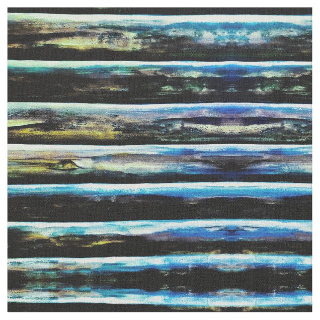 Turcoise Log Fabric Tyg (Närbild)