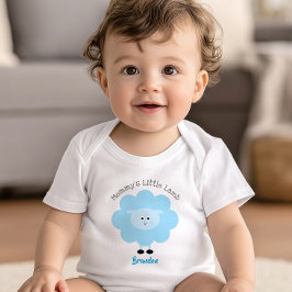 Turcoise Mamma's Little Lamb Pojke Cute Simple T Shirt