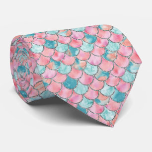 Turcoise Rosa and Silver Sjöjungfru Scales Slips