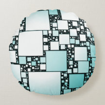 Turcoise Squared Round Cushion