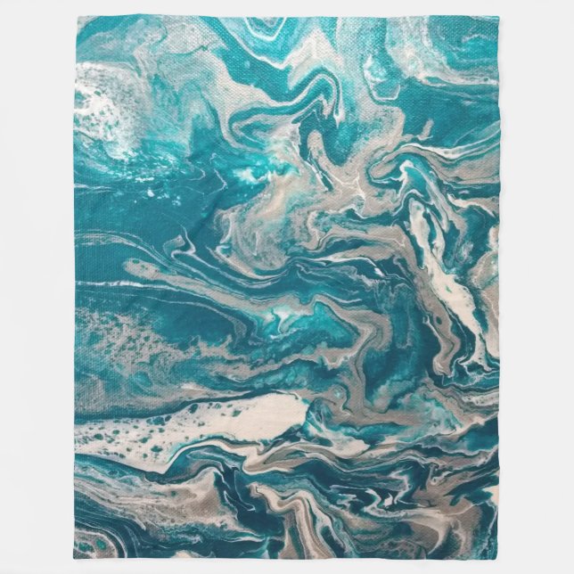 Turcos Abstrakt Large Fleece Blanket (Framsidan)