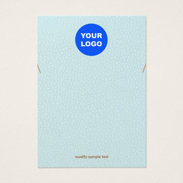 Turcos Add Logotyp Necklace Bracelet Visning Visitkort (Framsidan)