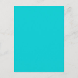 Turcos Aqua Blue Solid Trend Färg - bakgrund Vykort