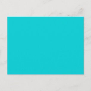 Turcos Aqua Blue Solid Trend Färg - bakgrund Vykort